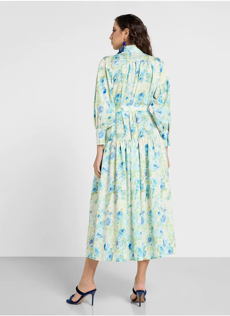 Khizana Floral Print Dress