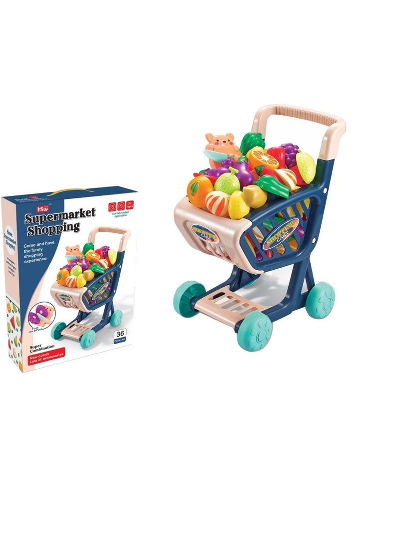FAMILY Supermarket Shopping Trolley 36PCS 18-2107898  - Image 1