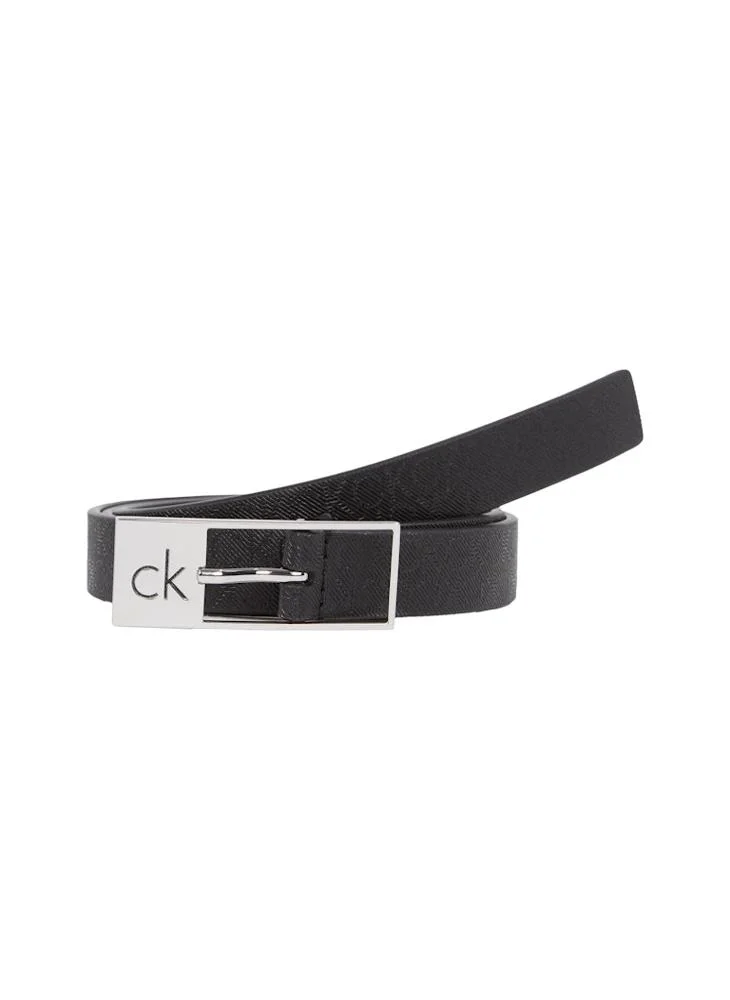 CALVIN KLEIN Cut Square Buckle Belt