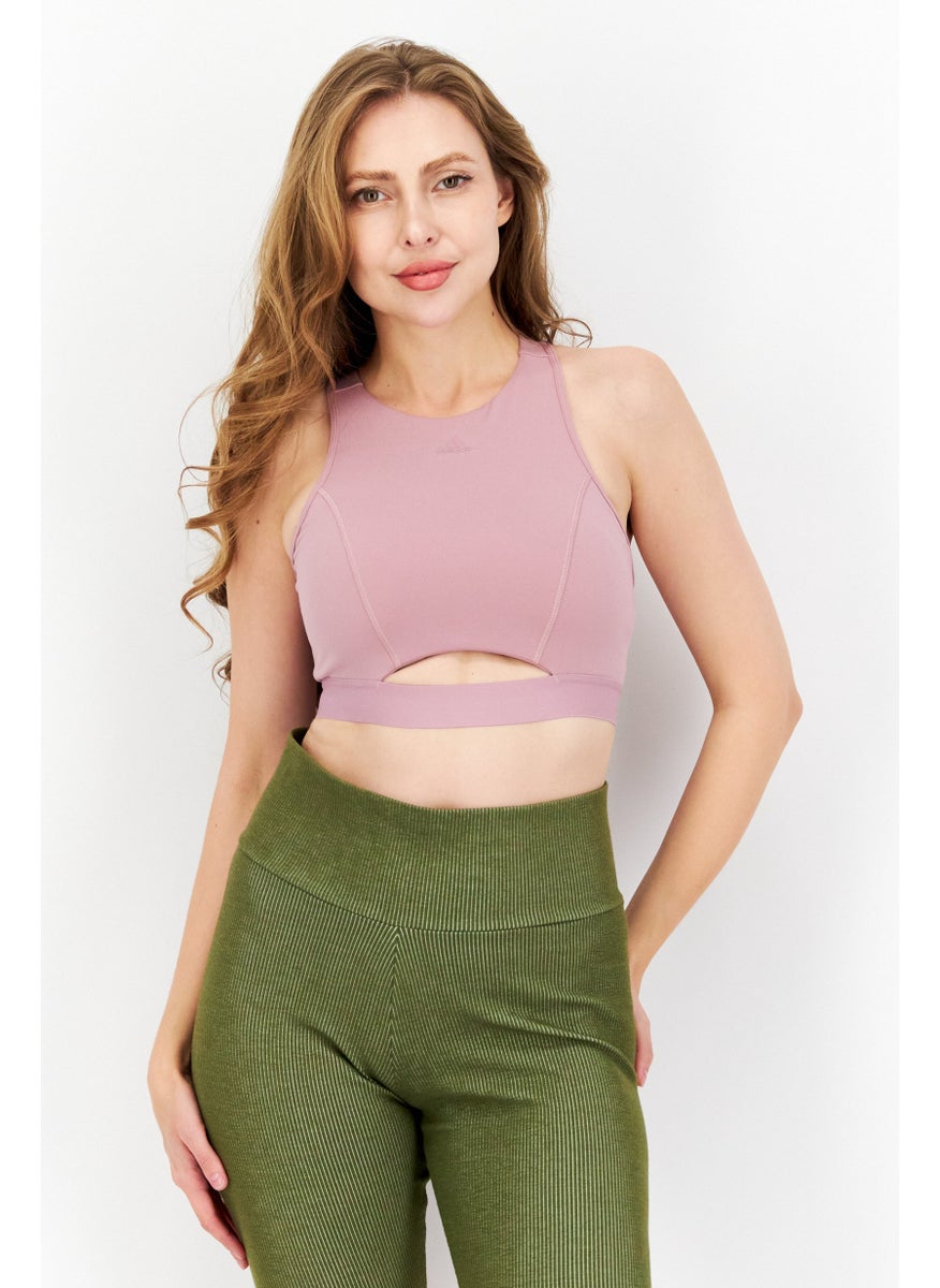 Adidas Adidas x Parley Women Padded Sports Bra, Mauve  - Image 1