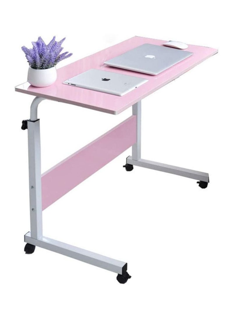 Laptop Table Height Adjustable,Mobile Laptop Stand Coffee Table Side Table,Movable Portable Adjustable Notebook Stand with Wheels for Sofa, Bed, Balcony, Garden