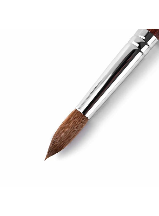 KADS Kolinsky Sable Acrylic Nail Art Brush Red Wood Pen Nail Brush for Nail Art Manicure Tool -18# - Image 3