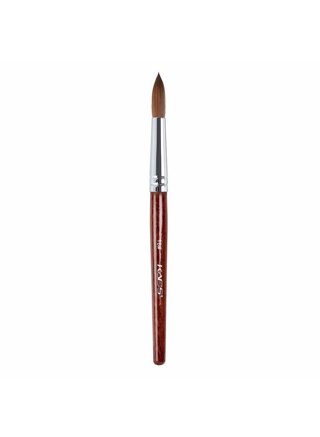 KADS Kolinsky Sable Acrylic Nail Art Brush Red Wood Pen Nail Brush for Nail Art Manicure Tool -18# - Image 1