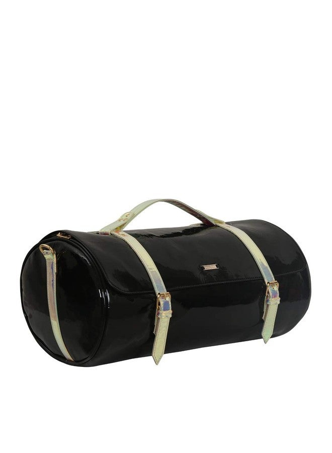 Strutt Genuine Leatherette Rover Black Magpie Tripper 24 Liters Duffel Bag for Travel for Men and Women - Image 3