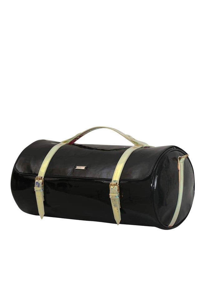 Strutt Genuine Leatherette Rover Black Magpie Tripper 24 Liters Duffel Bag for Travel for Men and Women - Image 2