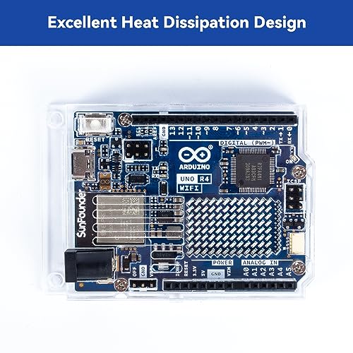 SunFounder Transparent Acrylic Case Compatible with Arduino UNO R4 WiFi (Original Bottom Case NOT Included) - Image 3