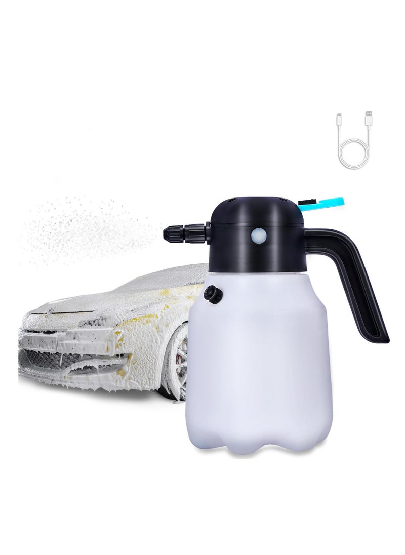 Electric Car Foam Sprayer, 1.8L Pressurized Foam Sprayer with USB Rechargeable for Car Washing, Car Wash Sprayer for Car Beauty, Home, Garden, Automotive Accessory - Image 3