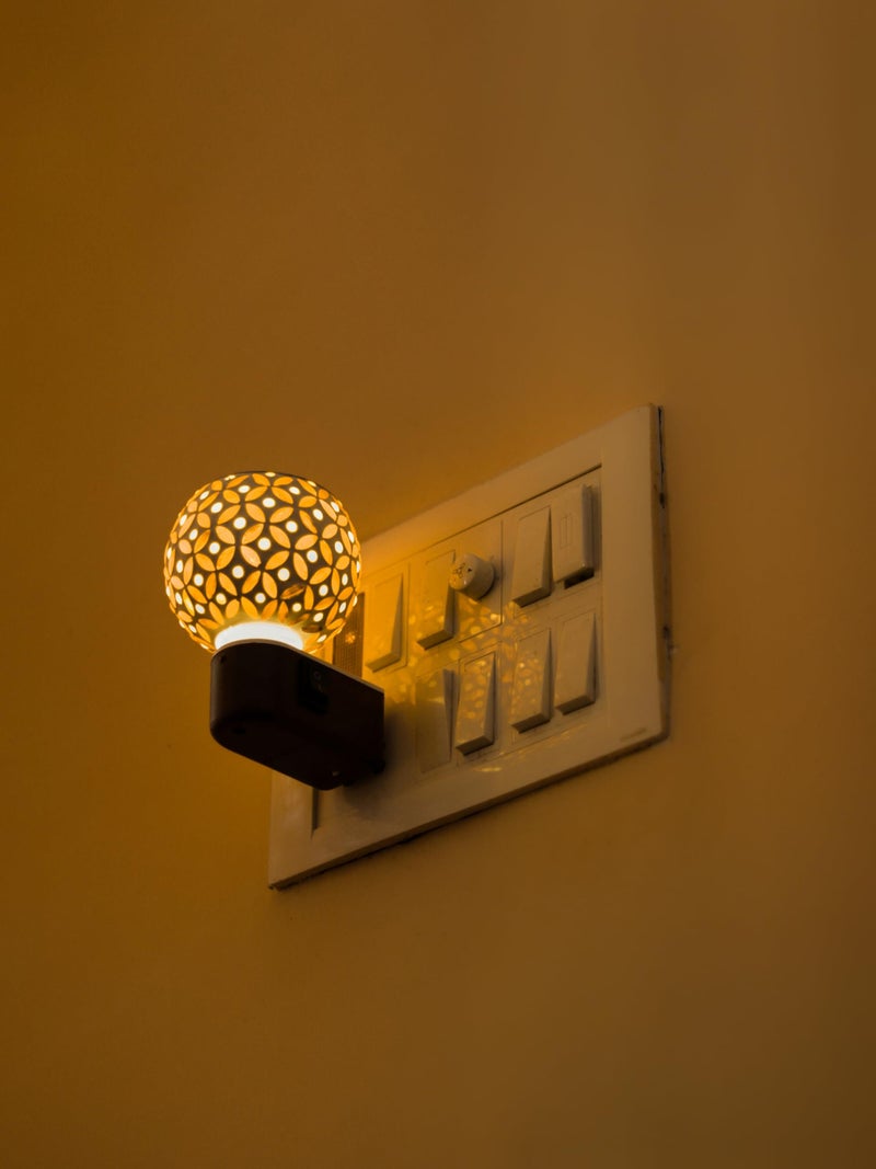 Revwd Kapoor Dani for Home Camphor Diffuser for Home Fragrance Essential Oil Kapoor Dani Camphor Diffuser Electric Aroma Diffuser High Coverage Electrical Night Lamp for Office, Home (Yellow) - Image 5