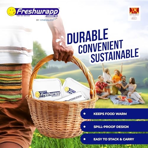 Freshwrapp Aluminium Containers - 250 ML - 25 Pieces - Pack of 1 - Image 3