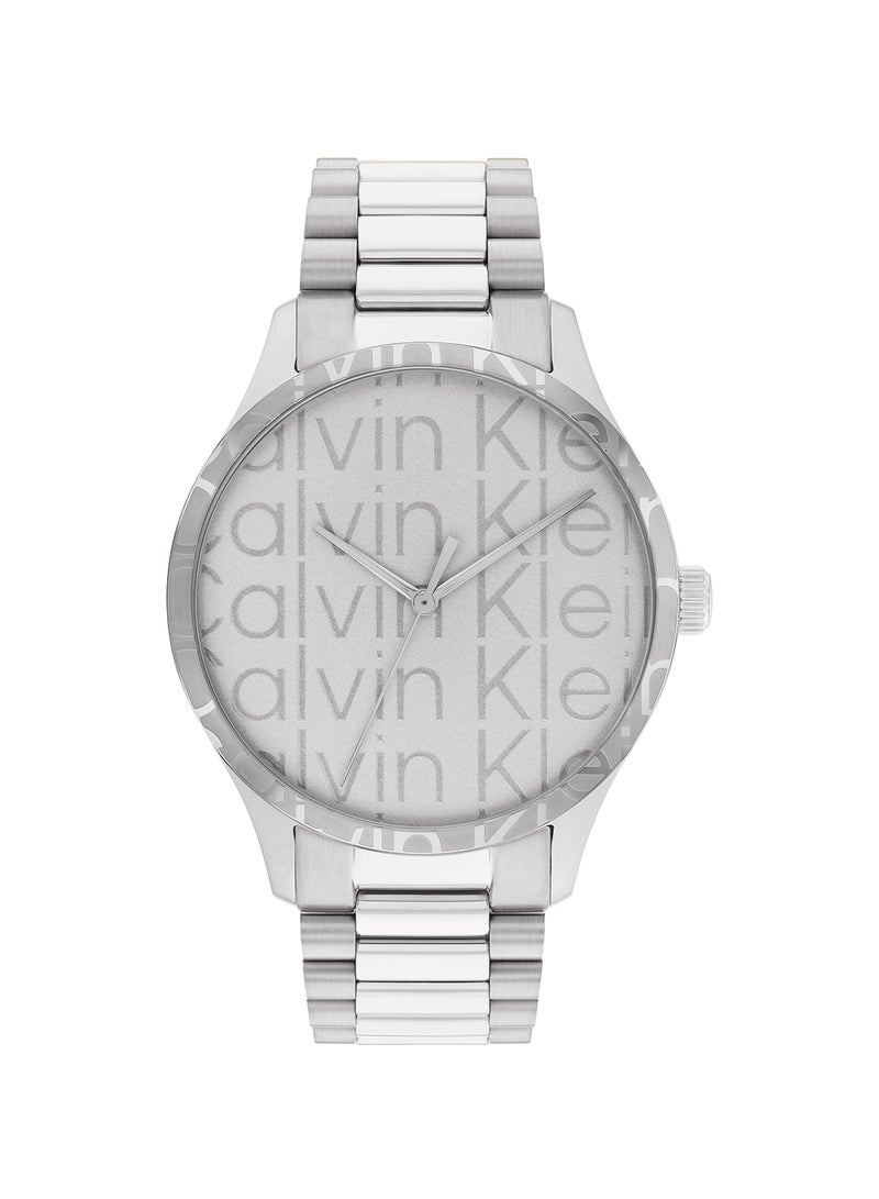 CALVIN KLEIN ساعة يد ستانلس ستيل بعقارب دائرية الشكل للجنسين 25200342 - 42 ملم - Image 2