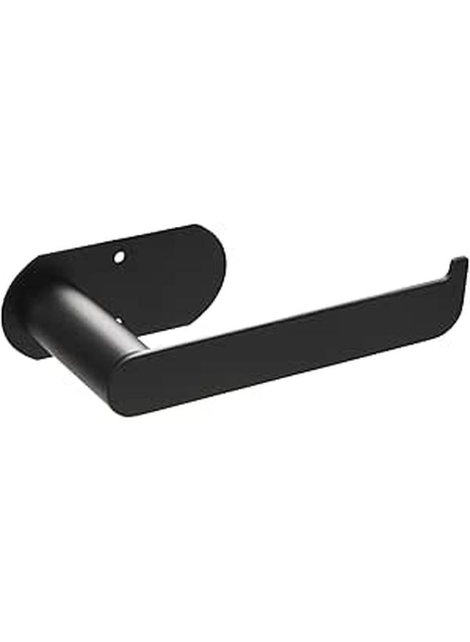 304 Stainless Steel Multipurpose Roll Paper Holder Nail Free Wall Mount Bathroom Shelf Rack Black - Image 1
