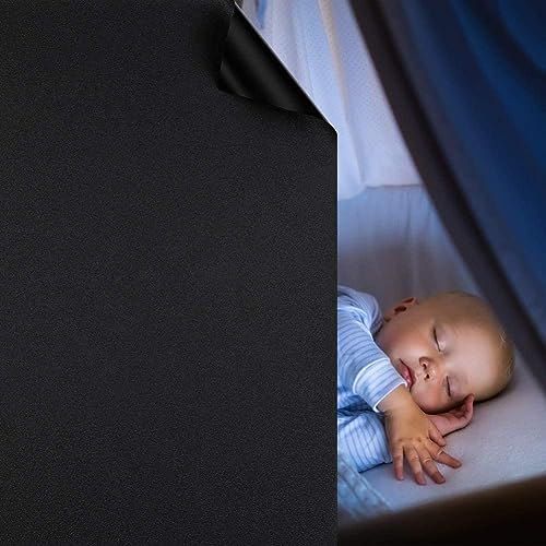 LIVECOOL Polyvinyl Chloride Privacy Window Film - Heat Resistant, Blackout, Anti UV Sun Protection, Self Adhesive for Home, Office, Bathroom, Bedroom, Kitchen (12 X 48 Inch) - Image 3