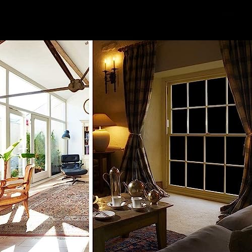 LIVECOOL Polyvinyl Chloride Privacy Window Film - Heat Resistant, Blackout, Anti UV Sun Protection, Self Adhesive for Home, Office, Bathroom, Bedroom, Kitchen (12 X 48 Inch) - Image 4
