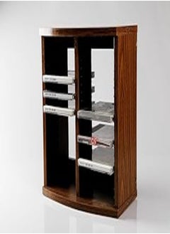 CD DVD Blu Ray Storage Rack 40 CD Disc Organizer, Wooden Protective tower display Album Compact disc holder & Storage for office Home and decor Media