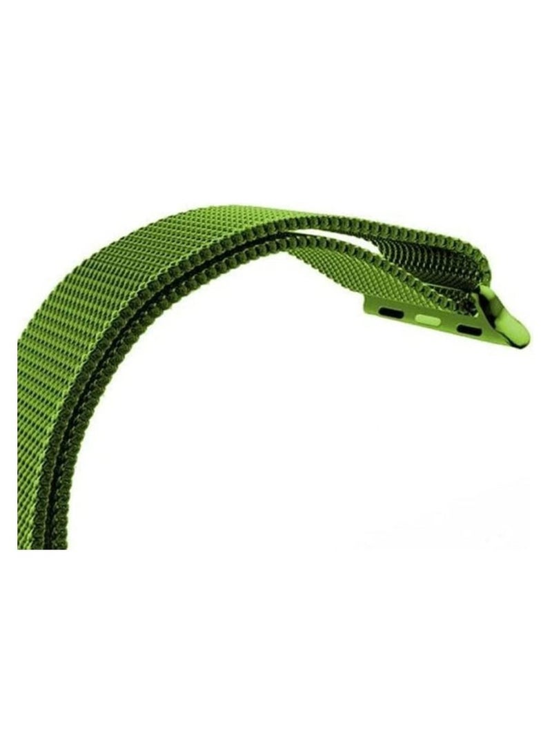VITION Metal Magnetic Band for Apple Watch Milanese Loop 42mm 44mm 45mm, Stainless Steel Alloy Mesh Replacement Watch Strap for iWatch Series 7/SE/6/5/4/3/2/1 (Green) - Image 3