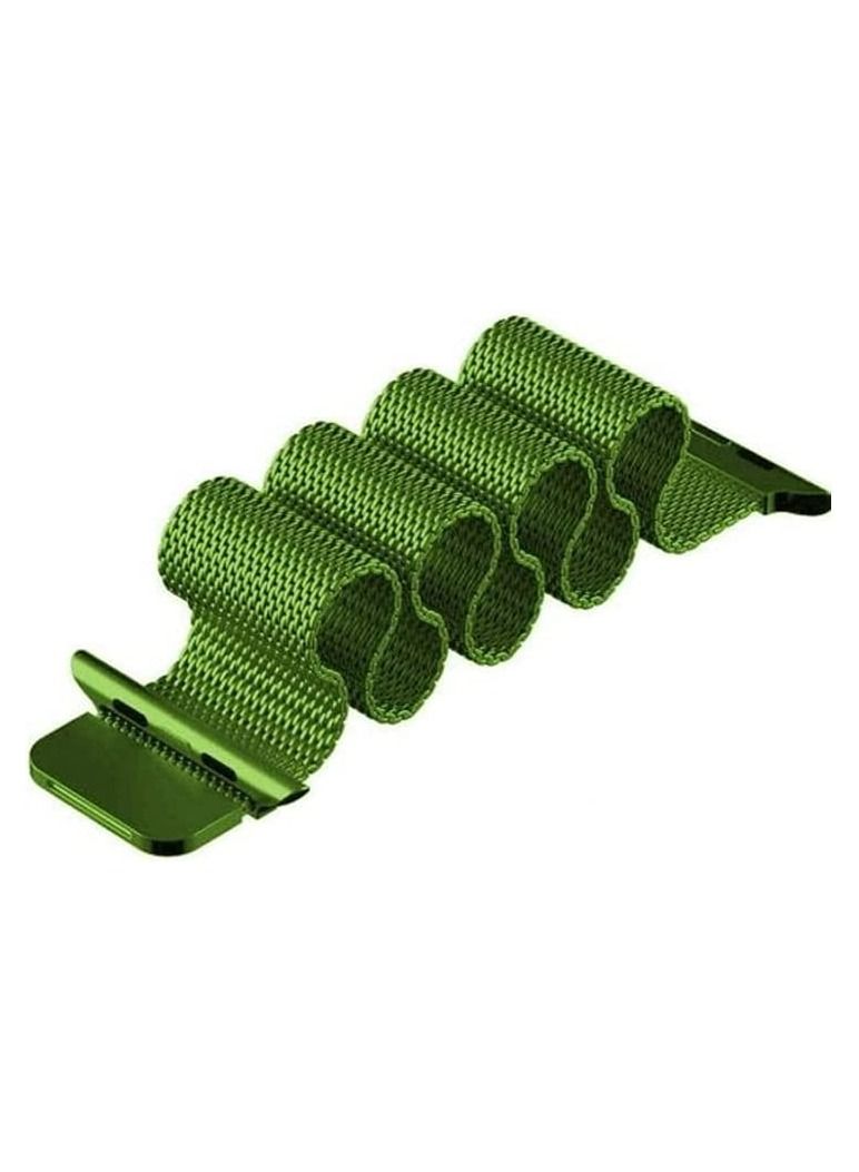 VITION Metal Magnetic Band for Apple Watch Milanese Loop 42mm 44mm 45mm, Stainless Steel Alloy Mesh Replacement Watch Strap for iWatch Series 7/SE/6/5/4/3/2/1 (Green) - Image 2