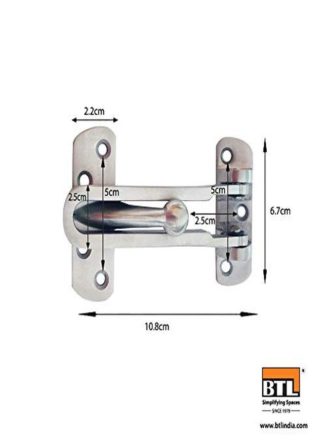 BTL Heavy Duty Door Security Latch (Swing Arm Door Guard Bolt) (Swing Bar Latch) (Stainless Steel 304) (Anti-Theft Door Guard) (BDF-SL-1) - Image 4
