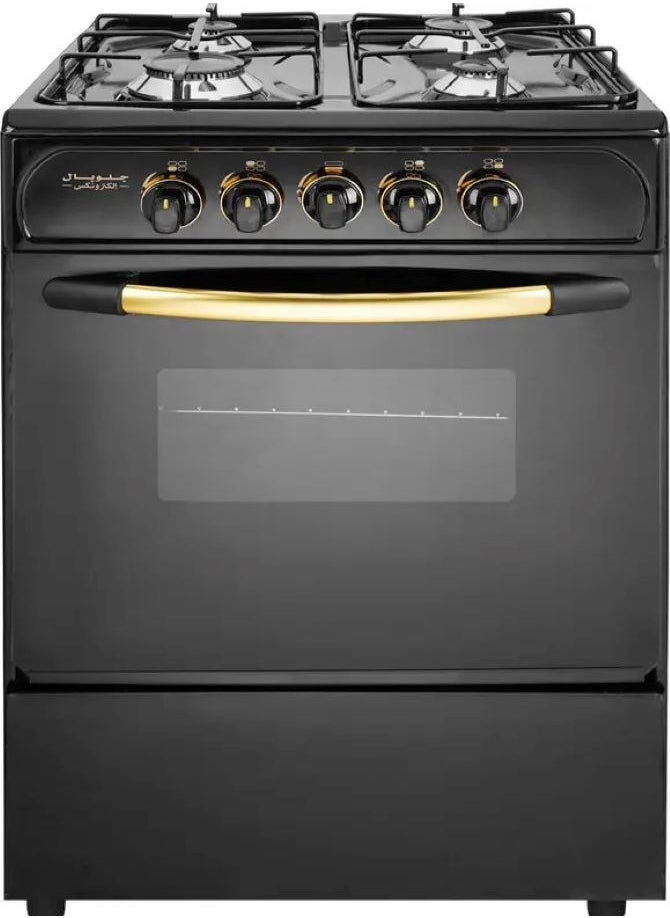 GLOBAL - Freestanding Gas Cooker - 4 Burners Black sides - 55*55 Cm - Image 1
