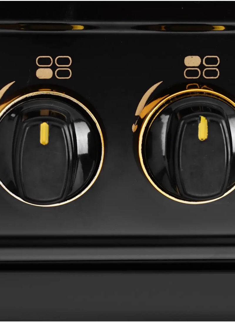 GLOBAL - Freestanding Gas Cooker - 4 Burners Black sides - 55*55 Cm - Image 1
