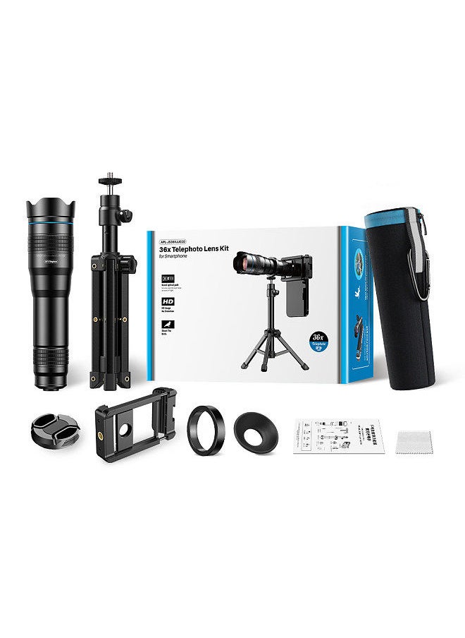 Generic - Portable Universal Clip-on Type External Telephoto Lens 36X Optical Magnification Mobilephone Lens Multifunctional Auxiliary Tool - Image 1