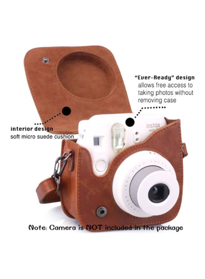 NIBEMINENT 7-In-1 Accessories Set For Fujifilm Mini 8 Camera Brown - Image 2
