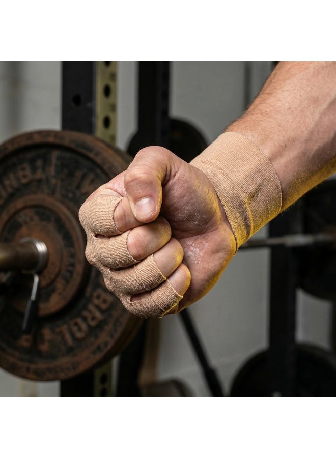 Lahoon Super Stretchy Thumb Tape - Weightlifting Hook Grip Tape & WOD Tape for Cross Training, Gym Workout Tape, Athletic Finger Wrap - Flexes with Every Move -  (10 Sheets/5 Pairs) - Image 3