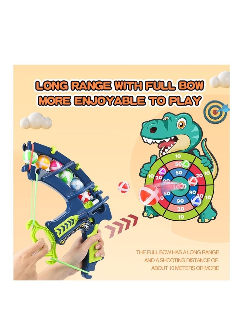 DMG TECH Target Shooting Games Kids Toys DMG Archery Set Safe Shooting Games -1 Dinosaur Bow & Arrow with 24 Sticky Balls for 4 5 6 7 8 9 Years Old Boys Girls Toy Set  - Image 5
