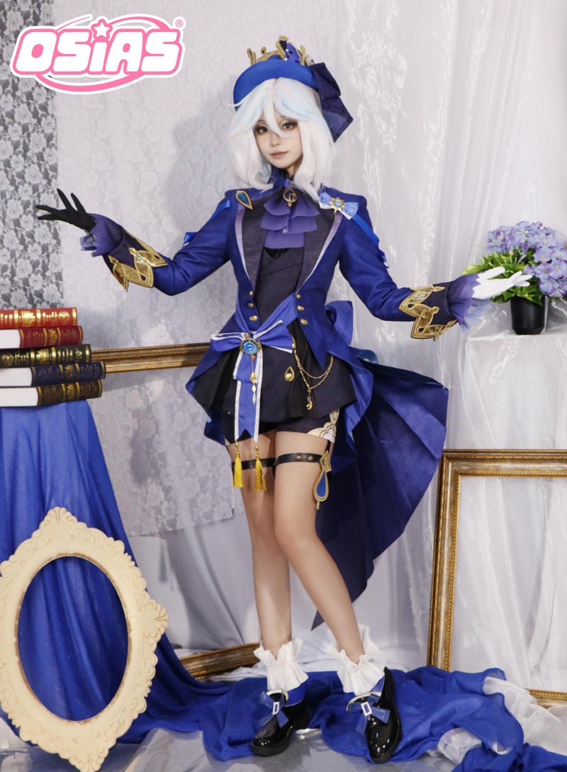 OSIAS OSIAS Genshin Impact Cosplay Furina Black Form Cosplay Costume Set  - Image 2
