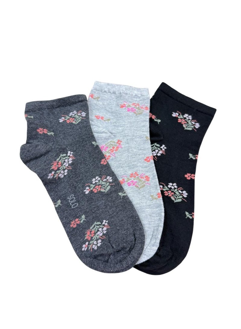 Solo Women Ankle design Pack of 3 - Image 1