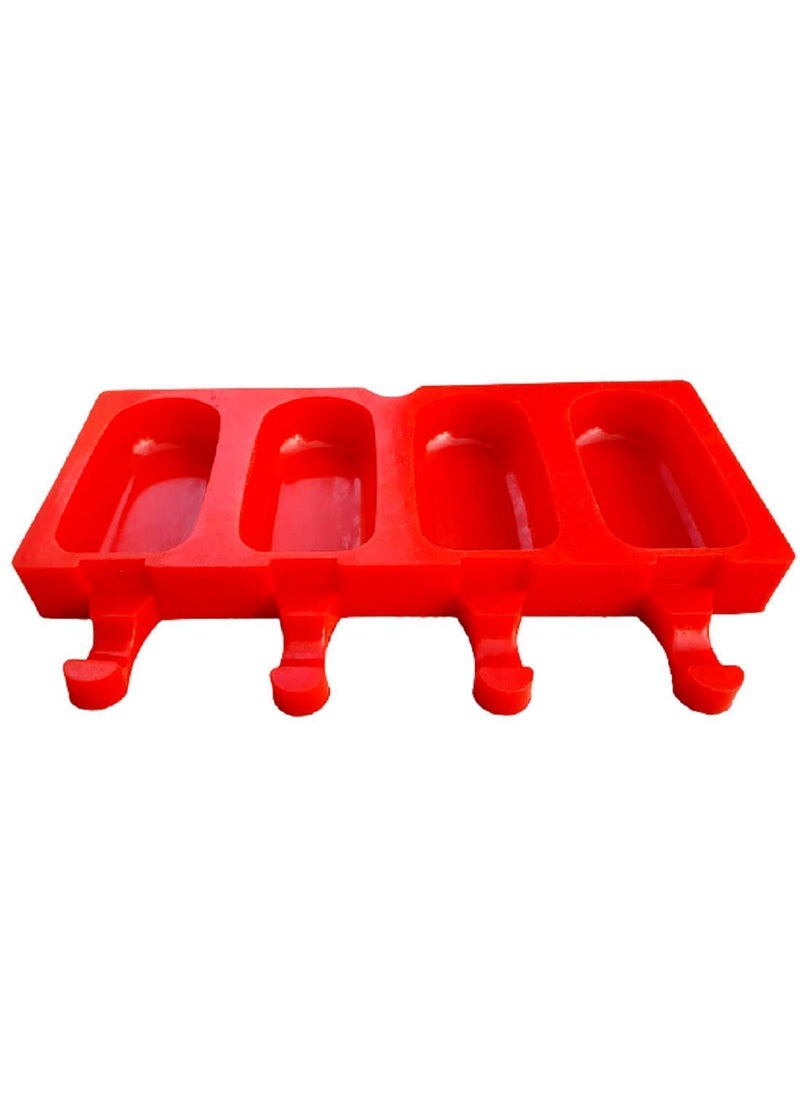 BAKING SET Baking Set Silicone Moulds for Popsickle Ice Cream Cakesickle Chocolate Lolipop Cake Decor soap Making Set of 2 Big and Small Random Colour  - Image 4