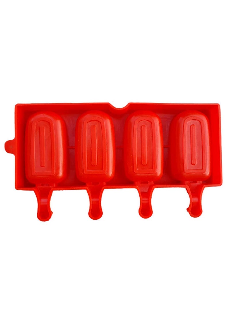 BAKING SET Baking Set Silicone Moulds for Popsickle Ice Cream Cakesickle Chocolate Lolipop Cake Decor soap Making Set of 2 Big and Small Random Colour  - Image 5