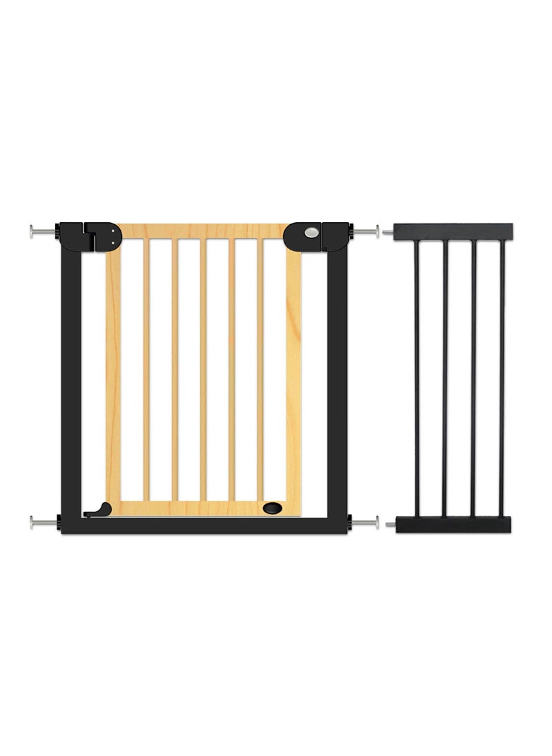 Baby Safe Wooden Safety Gate w/t 28cm Black Extension - Natural Wood - pzsku/ZF80C0139AA02A4A1D6BDZ/45/_/1680694934/899e1d62-1322-4b2a-abcf-89740c316ca1