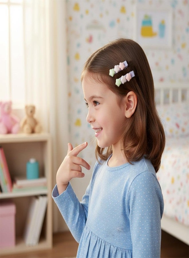 KARP 20PCS Star Hair Clips for Girls - Colorful Barrettes for Toddlers, Kids & Babies - Cute Resin Hair Accessories for Daily Use, Parties, and Gifts (Hair Pin (K2508)-Style-2) - Image 2