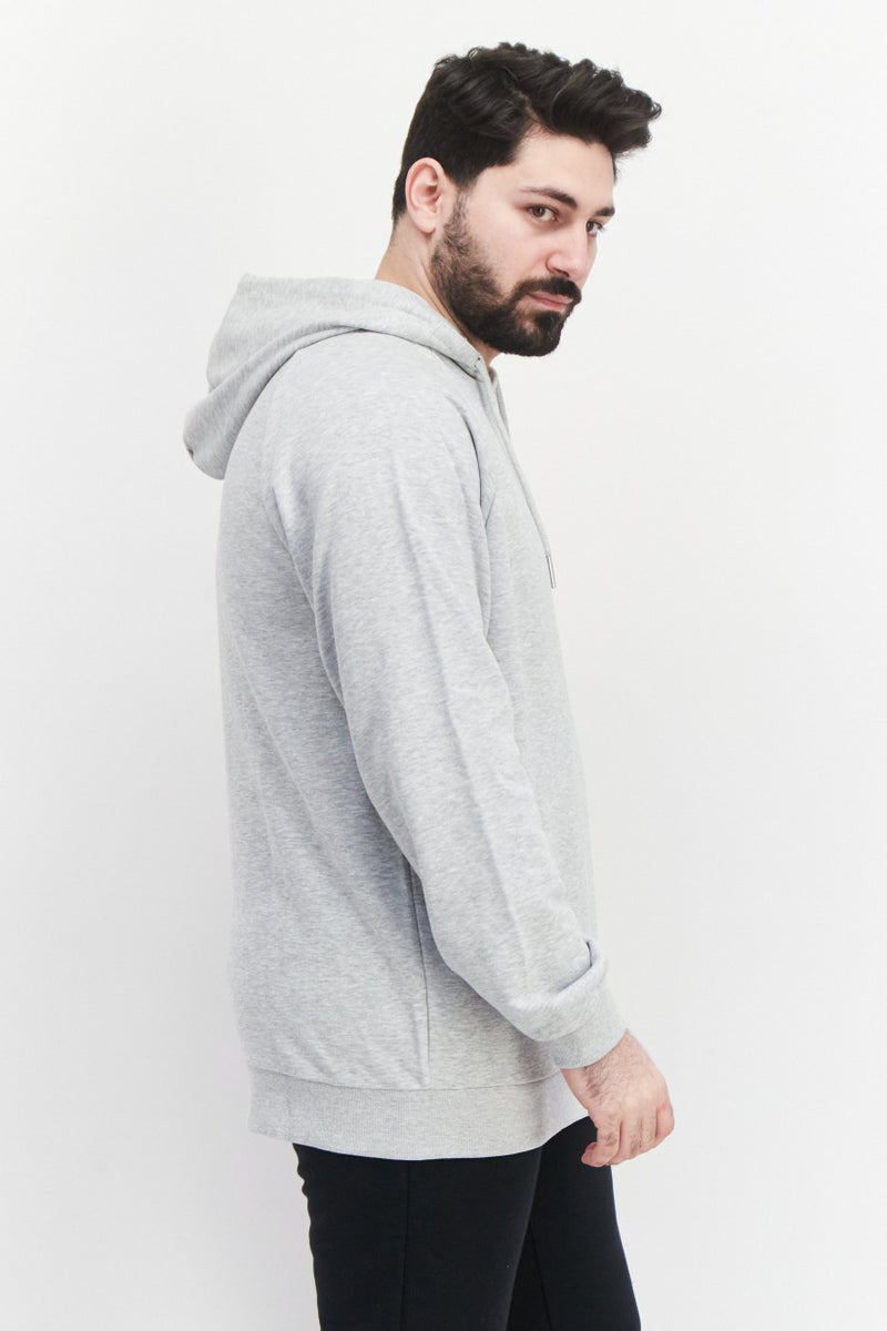 FILA Men Sportswear Fit Long Sleeve Training Hoodies, Grey - Image 3