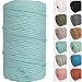 NOANTA 4mm 109yards Macrame Cord Light Blue Cotton Rope for Wall Hanging Plant Hangers Crafts Knitting - Image 2