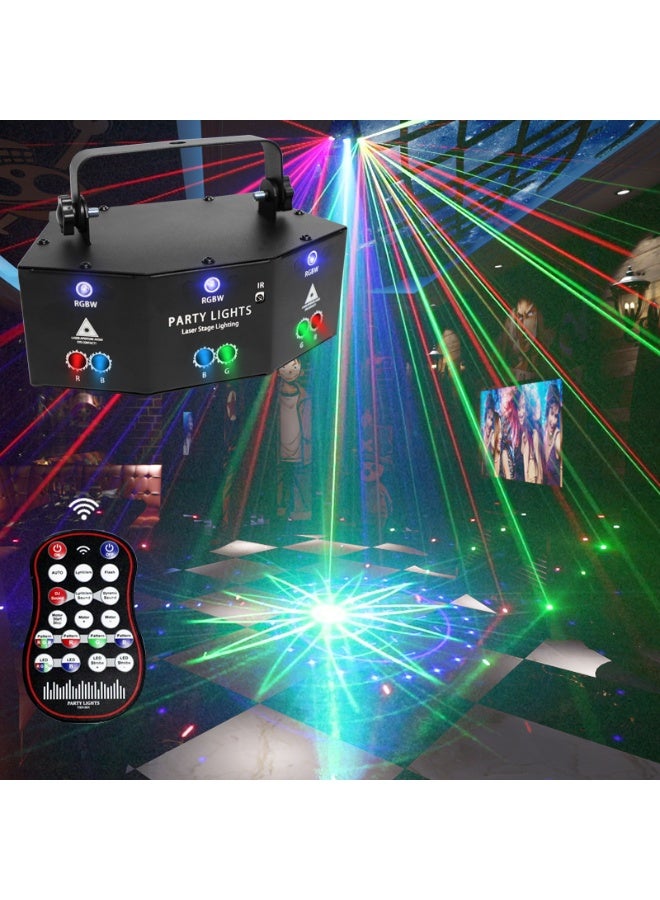 General Party Lights, 9 Lens Laser Stage Light Scan Light, LED Light 9-Eye RGB DMX Scan Projector Colorful KTV Bar Laser Stage Light Disco Bar Coffee Stage Laser Light Home Decor  - Image 3