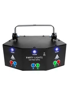 General Party Lights, 9 Lens Laser Stage Light Scan Light, LED Light 9-Eye RGB DMX Scan Projector Colorful KTV Bar Laser Stage Light Disco Bar Coffee Stage Laser Light Home Decor  - Image 1
