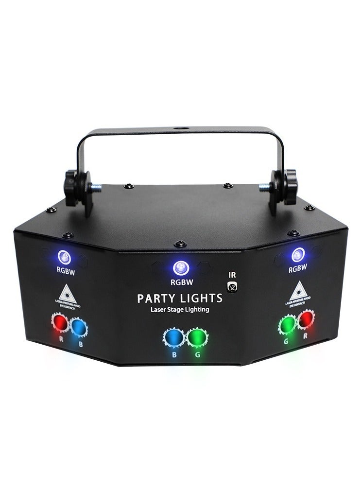 General Party Lights, 9 Lens Laser Stage Light Scan Light, LED Light 9-Eye RGB DMX Scan Projector Colorful KTV Bar Laser Stage Light Disco Bar Coffee Stage Laser Light Home Decor  - Image 1