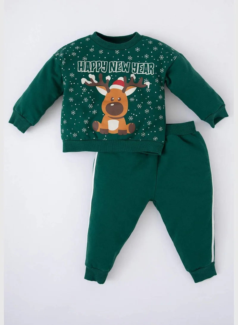 DeFacto New Year 2 Pack BabyBoy Bike Neck Long Sleeve Knitted Set