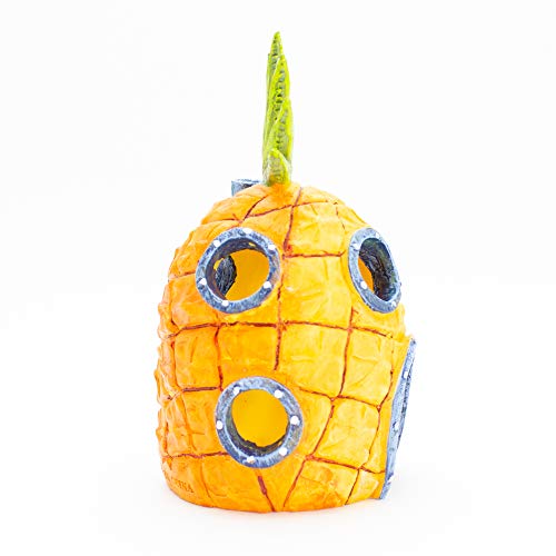 Penn Plax Penn-Plax Spongebob Squarepants Officially Licensed Aquarium Ornament – Spongebob’s Pineapple House – Medium - Image 5
