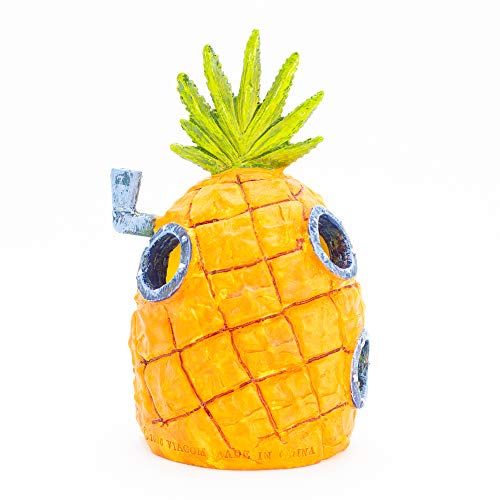 Penn Plax Penn-Plax Spongebob Squarepants Officially Licensed Aquarium Ornament – Spongebob’s Pineapple House – Medium - Image 4
