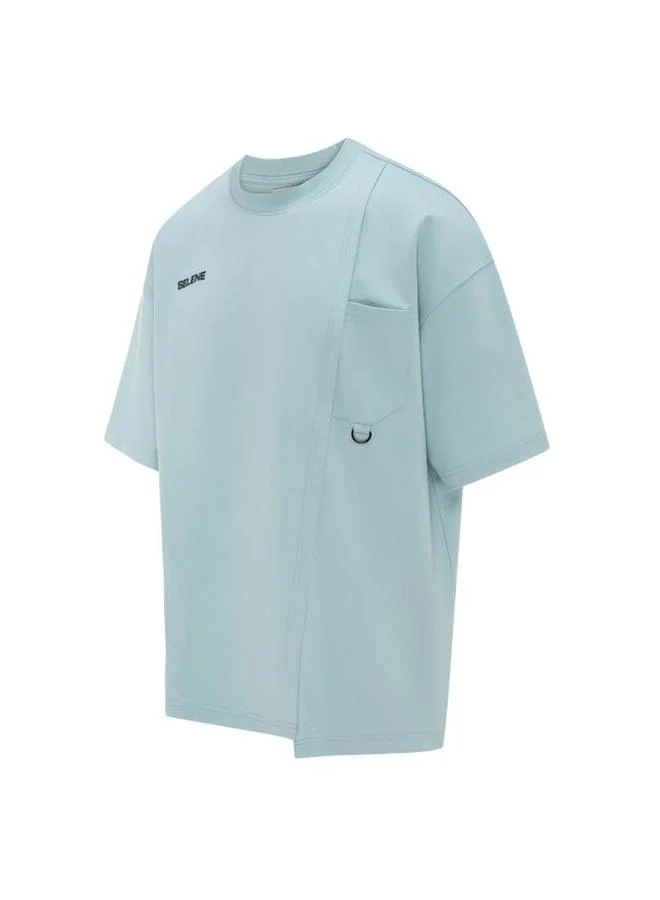 Selene Unisex - Crew Neck Pocket Detail Oversized T-Shirt
