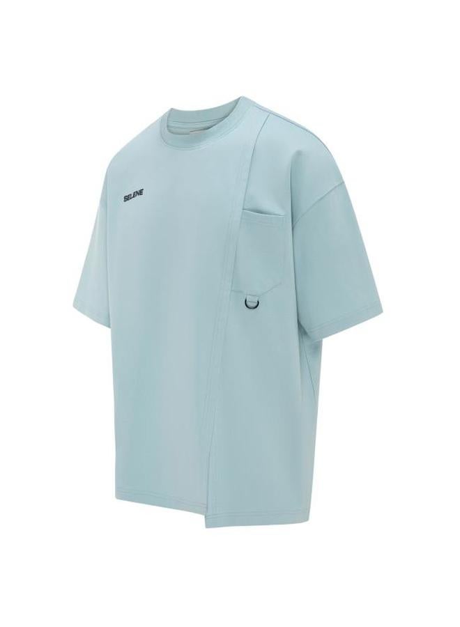 Selene Unisex - Crew Neck Pocket Detail Oversized T-Shirt - Image 2