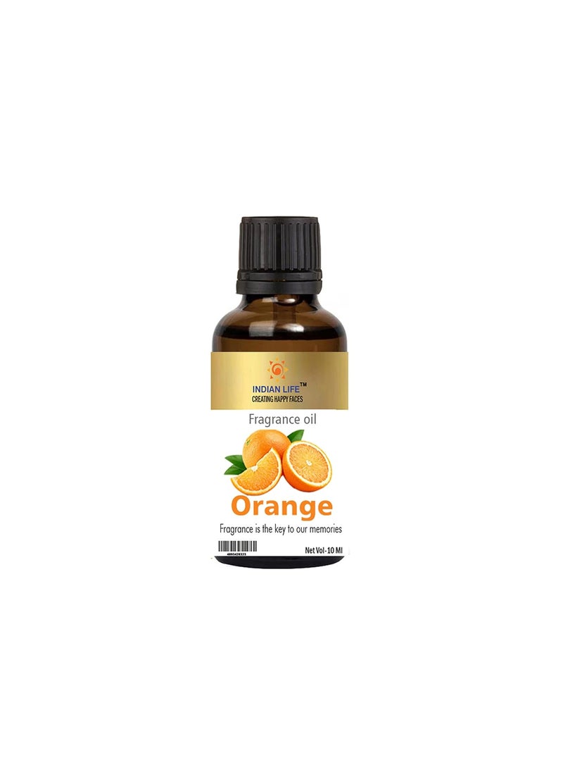 INDIANLIFE Organic Smell Fragrance Oil Orange and Orchid For BathbomHerbal Handmade SoapRoom FreshenerDiffusion MeditationPack of 2 10 Ml each  - Image 2
