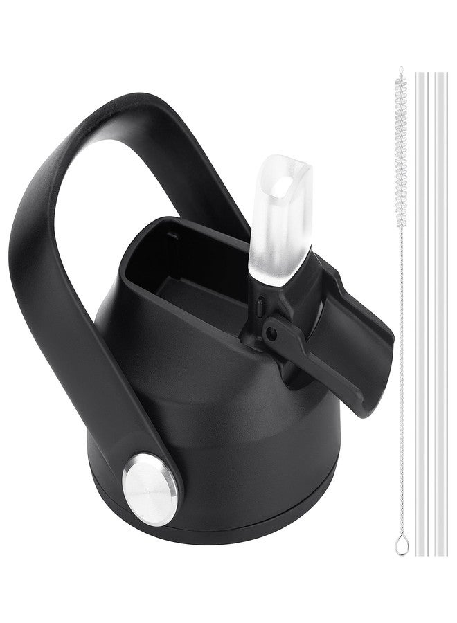 Bluwing Straw Lid for Hydro Flask 12-64oz Wide Mouth, Replacement Lids with Handle for Hydroflask, Thermoflask, koodee Wide Mouth Water Bottle, BPA Free (1 Pack - Image 1