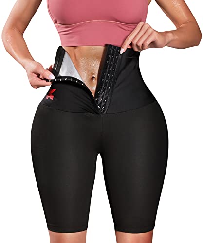 KUMAYES Sauna Sweat Pants for Women High Waist Slimming Shorts Compression Thermo Workout Exercise Body Shaper Thighs - Image 1
