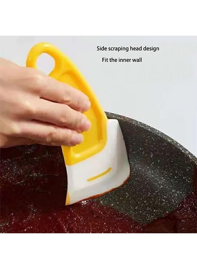 Kitchen Silicone Scraper, Oil Dirt Cleaning Scraper, Hightemperature Resistant Multifunction Cleaning Scraper, Ideal Kitchen Tool (2Piece) - Image 3