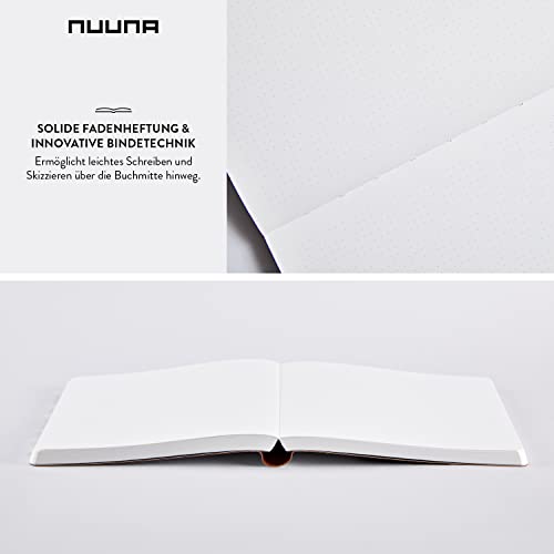 Nuuna Graphic L Write-Wrong Smooth Bonded Leather Notebook - White - Image 5