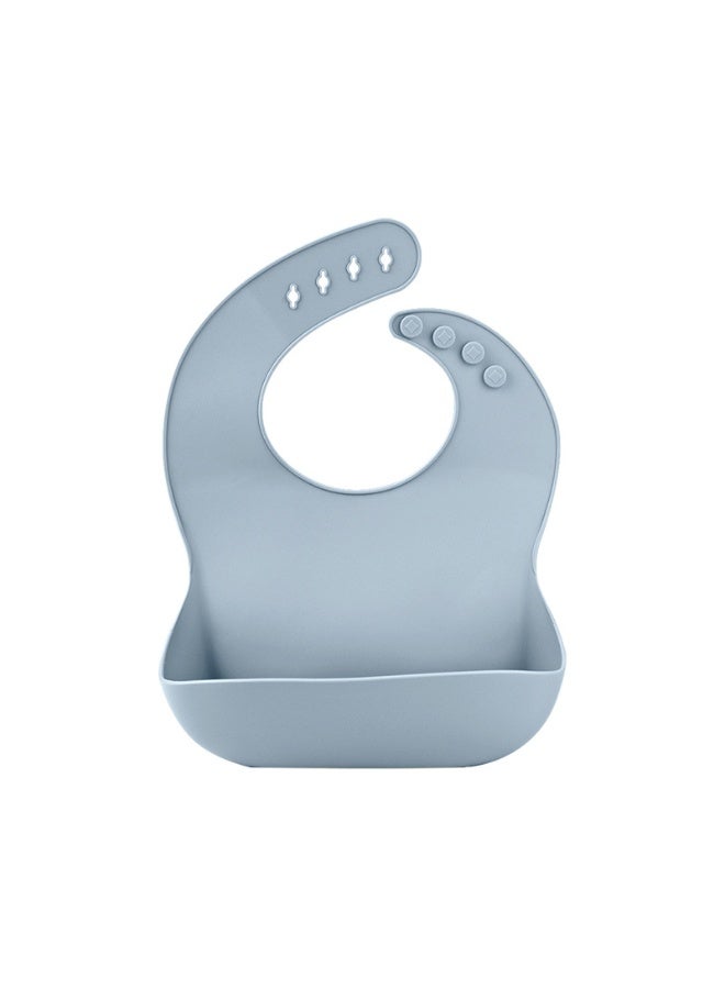 3 حزم من مريلة الأطفال المصنوعة من السيليكون قابلة للتعديل ومقاومة للماء مع حاجز كبير لالتقاط الطعام - Image 5