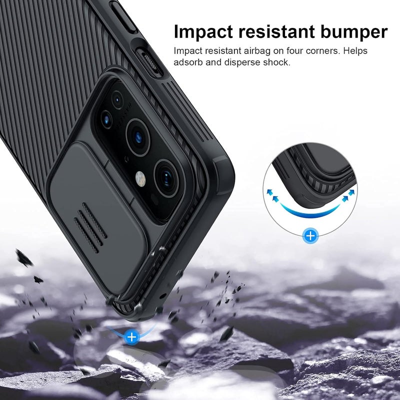 Nillkin Oneplus 9 Pro Case With Slide Camera Cover, Upgrate Camshield Pro Case With Camera Protection For Oneplus 9 Pro 2021 Black - Image 4
